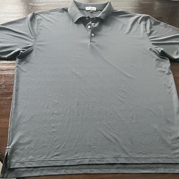 Peter Millar Summer Comfort Stretch Short Sleeve Gray Polo Shirt Men’s Size XL - Picture 8 of 8